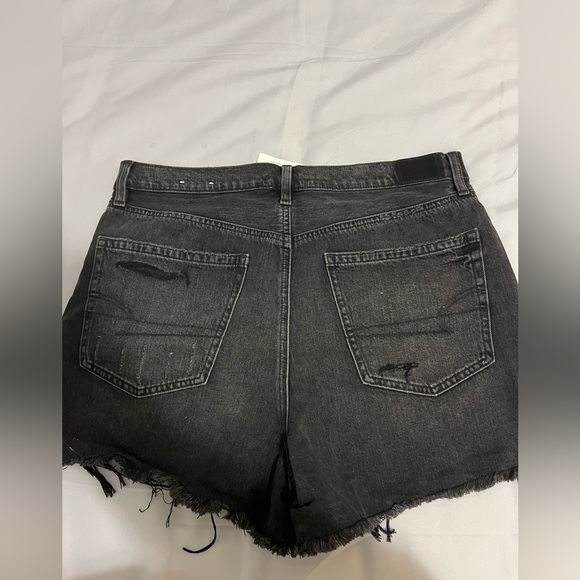 Black ripped jean shorts - Picture 3 of 4